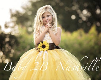 Wedding Flower Girl Dresses Tutus and by Baby2BNashville on Etsy