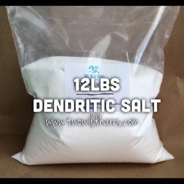 12lbs. DENDRITIC SALT, Fine Grain, Anchors Scent, Keeps Salts From Clumping