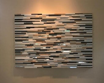 Wood Wall Art - Wall Sculpture - Abstract Art - Modern Rustic Art - Abstract Painting
