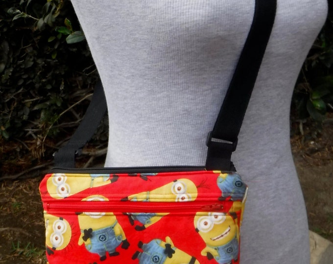 One in a Minion red toss - cross body/shoulder bag