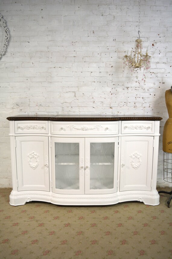 dining table painted cottage chic shabby white french buffer dining table painted cottage chic shabby white french buffer