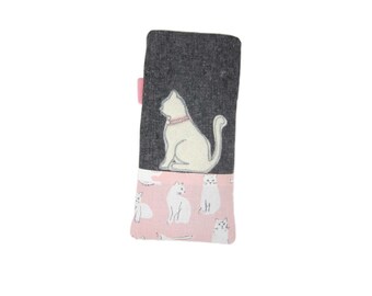 Galaxy S7 Edge, Fabric Cat Phone Case, J5 Case, Nexus 6P, Moto G5 Plus, LG G6, Galaxy S8 Plus, OnePlus 3T Phone Sleeve, Samsung A5 2017