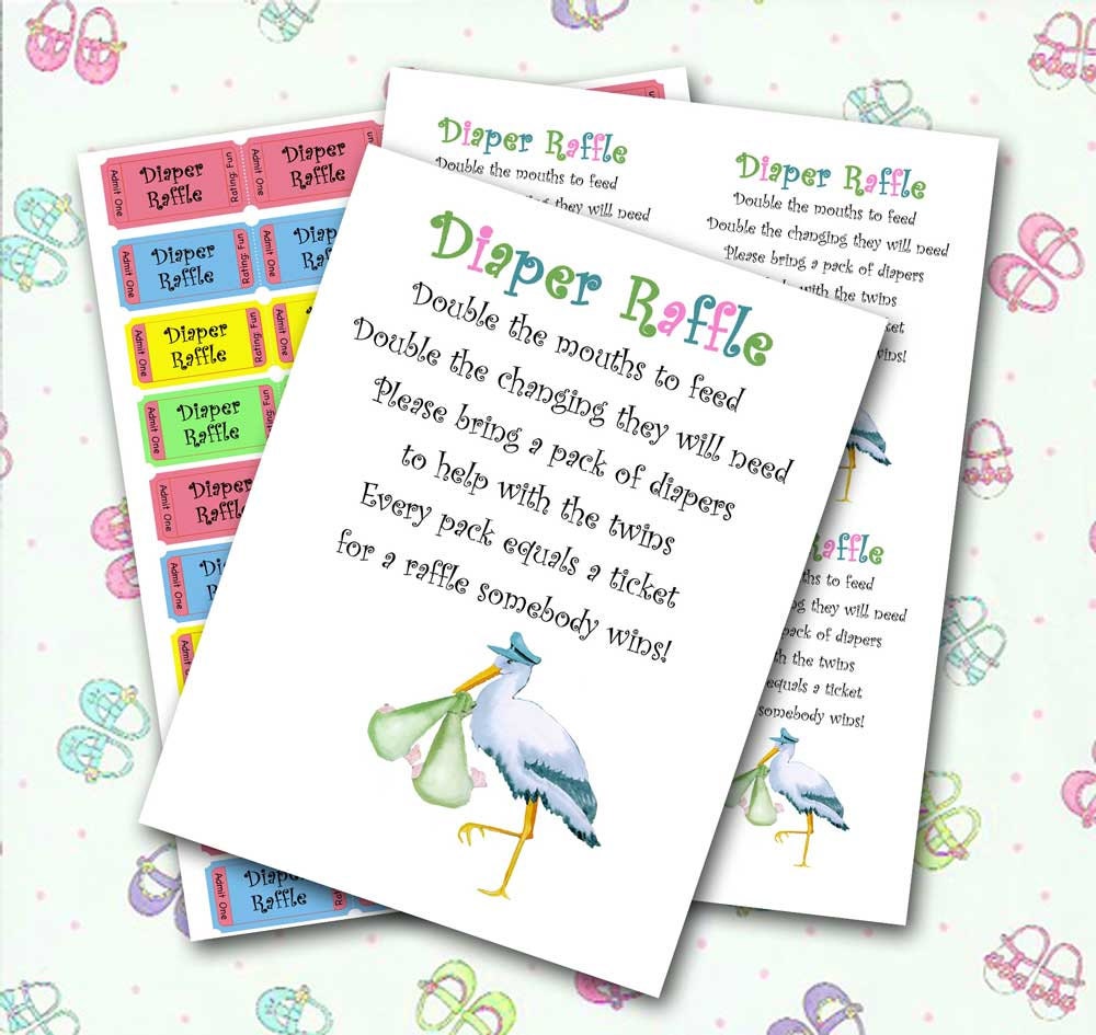 Baby Shower Invitations With Diaper Raffle Wording 10