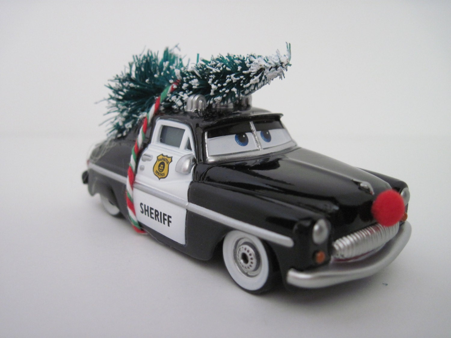 Disney Cars SHERIFF CHRISTMAS Ornament Decoration Red