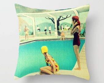 Mid Century Pillow Cover, Decorative Pillow, Summer Pillows, Summer Pillows for couch Mid Century Sofa Mid Century Decor MCM Throw Pillow