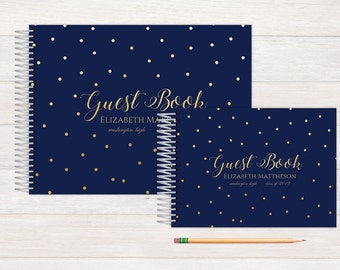 Graduation Guest Book, Grad Graduation Guest Book, Grad