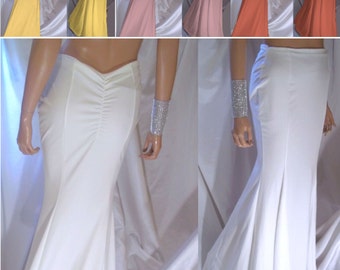 Women's Maxi Skirt, Mermaid Maxi Skirt, Mermaid Trumpet Skirt, White Mermaid Maxi Skirt, Sexy Skirt, Prom Skirt, Bride Skirt, Maxi Skirt