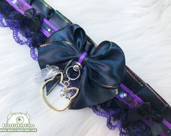 Space Kitten Kitten Play Collar, Kittenplay BDSM Collar, Adult Choker, Submissive Collar, Bondage Collar, Tug Proof Collar