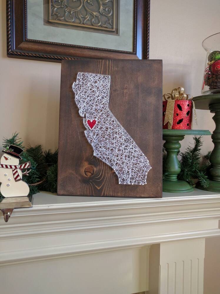 California custom string art