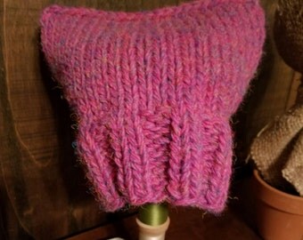 Pink Cat Hat Womens Winter Beanie Pussyhat Project RTS Ready to Ship