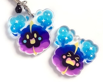Cosmog Nebby Charm - Shiny Reversible Legendary Pokemon Keychain