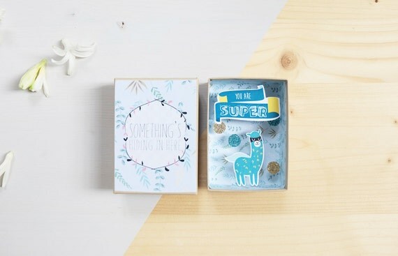 You are super message box / Miniature Art / Diorama / 3d Art / Decorative Matchbox / Miniature paper diorama / Love gift