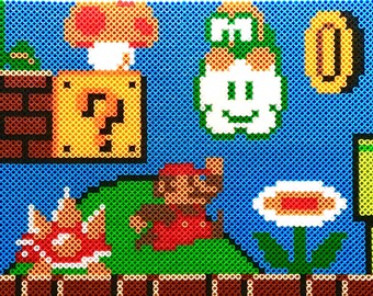 Mario perler | Etsy