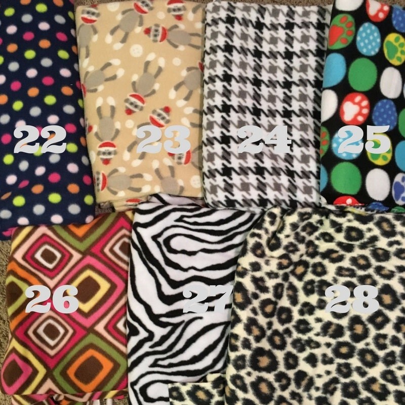 Pick Your Print fleece Diaper Cover / Soaker 24 fabrics