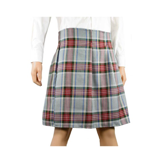 Gray Plaid Scottish Kilt Costume Adult Men's Standard and