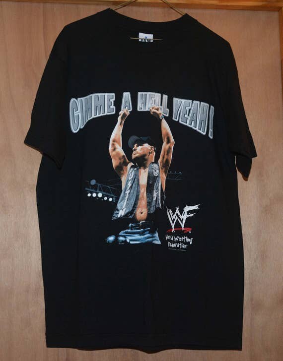 1996 WWF Stone Cold Steve Austin T-Shirt Gimme A Hell