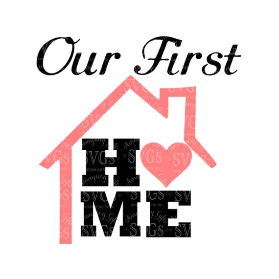 SVG Our First Home Ornament Design First Home Design