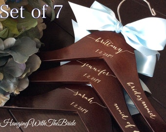 Bridal hanger, Wedding dress hanger, Custom Bridal Hangers,Bridesmaids gift, Wedding hangers with names,Custom made hangers