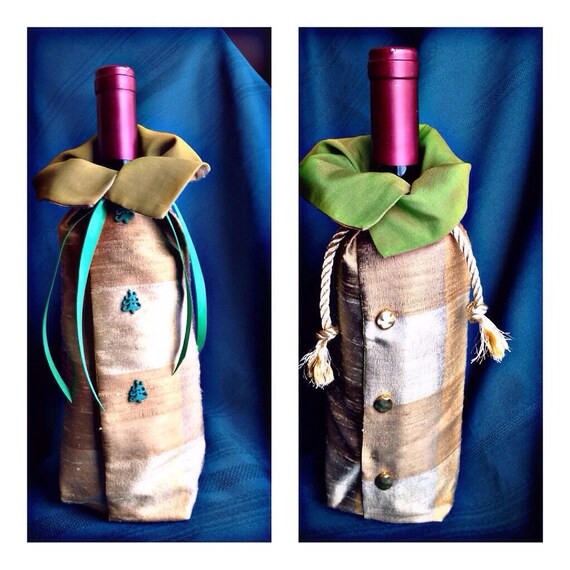 silk wine bottle bags