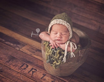 Newborn photography blanket Bump Blanket Newborn photo prop Chunky knit blanket Layering blanket Knit baby blanket Green knit blanket
