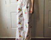 Pajama Pants Floral - Size Small/Medium