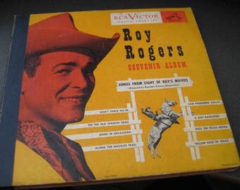 Vintage Roy Rogers Souvenir Four Vinyl Record Album