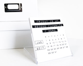 Funny Desk Calendar, Sassy, Sarcastic Desktop Accessories, Coworker Gift, Office Humor