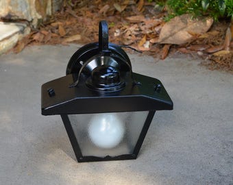 Unique Mid Century Modern Art Deco Porch Light Fixture For - Mid Century Modern Exterior Sconce Fixture Porch Black with Glass Panels