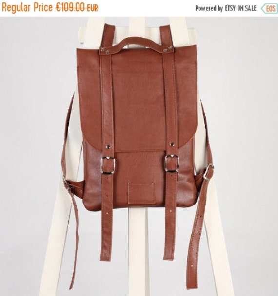 SALE / Chestnut Brown leather backpack rucksack / In stock