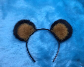 Bear Ears Headband by Feisty Furs.