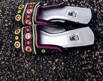 Vintage Embellished Mules