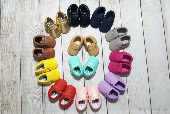 Baby Moccasins Leather Moccasins Suede Moccasins Newborn