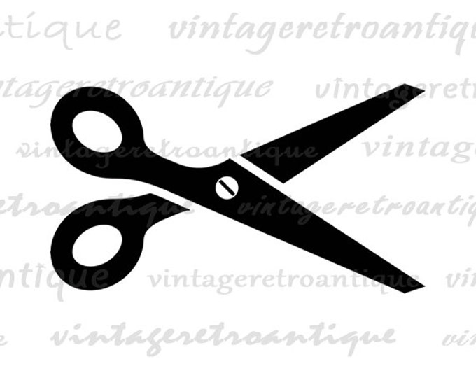 Scissors Image Printable Download Scissors School Education Icon Graphic Digital Vintage Clip Art Jpg Png Eps HQ 300dpi No.4365