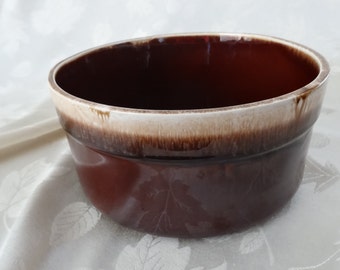 Pfaltzgraff 408 Souffle Dish Brown Drip Oven Safe