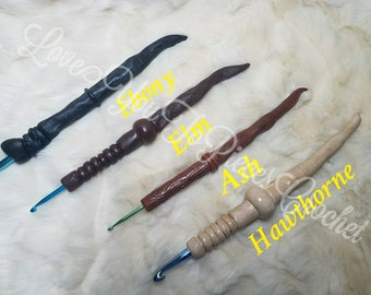 Pottermore Inspired Ergonomic Polymer Clay Crochet hook, Wizard, Witch, Wizarding World, Harry Potter