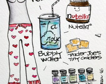 Sober Toolkit * print of original watercolor I painted