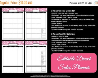 ON SALE Direct Sales Planner PURPLE Editable by AllAboutTheHouse