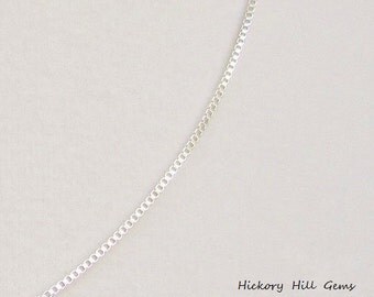 16 inch Chain Sterling Silver Necklace Chain silver chain, Short Necklace 16 inch Box Chain, 16 Inch Necklace, 16" Short Chain Box Link, NEW