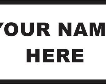 Embroidered Name Patch