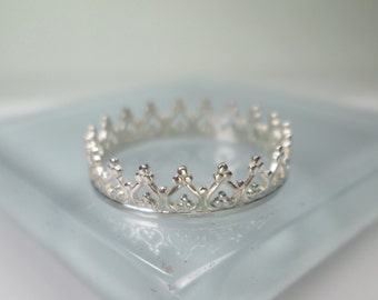 Sterling Silver Crown Ring