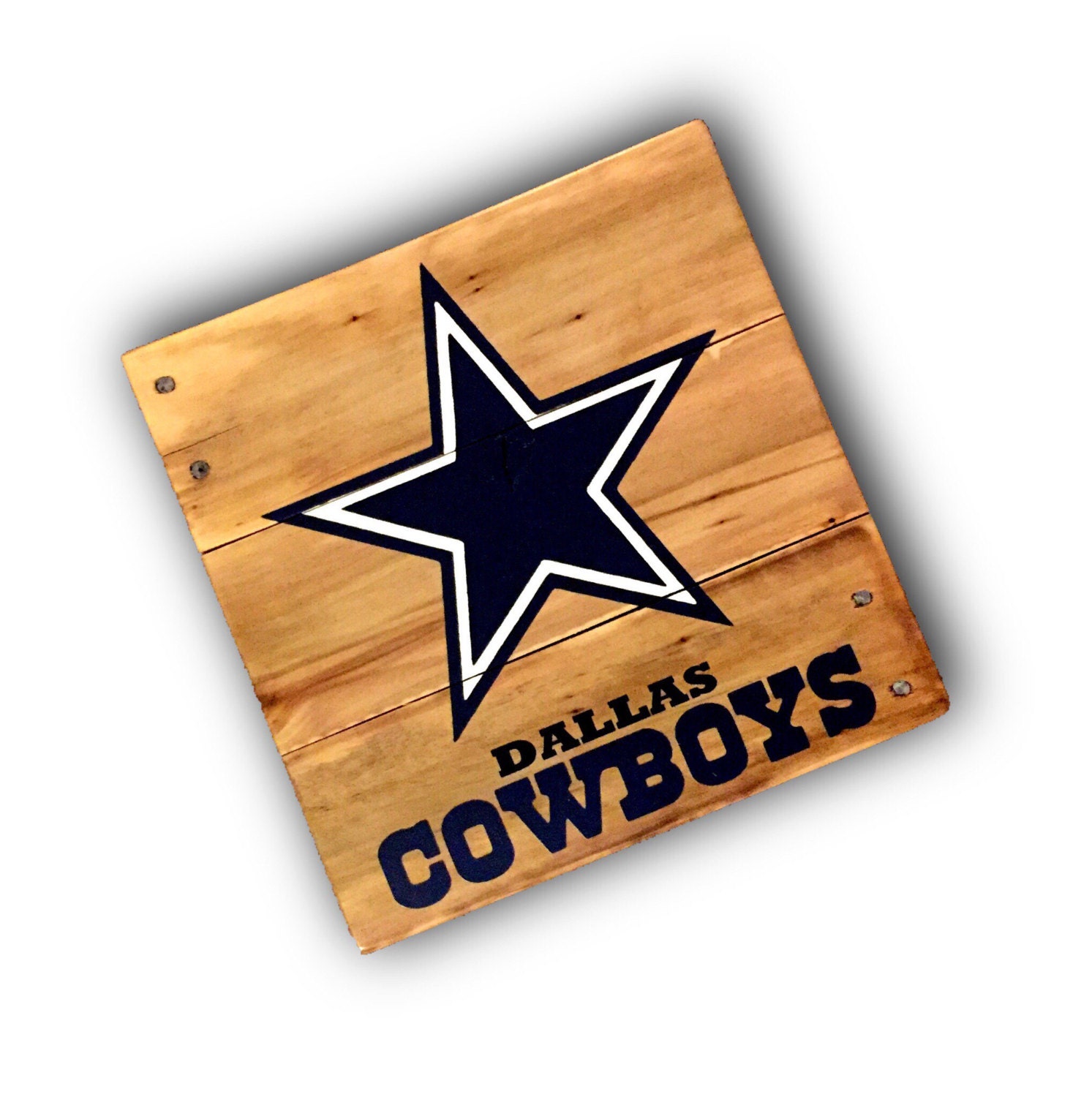 Dallas Cowboys rustic wall decor Reclaimed Wood football