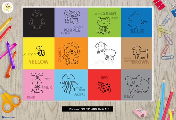 educational-Placemats for kids-Tables Placemat-Activity