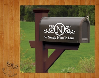 Mailbox Decal, Custom Mailbox Decal, Address Decal, Mailbox Numbers, Mailbox Monogram, Mailbox Stickers