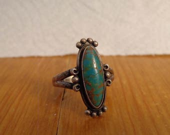 Sterling Silver and Turquoise Ring - size 8 by Bell Trading Co.