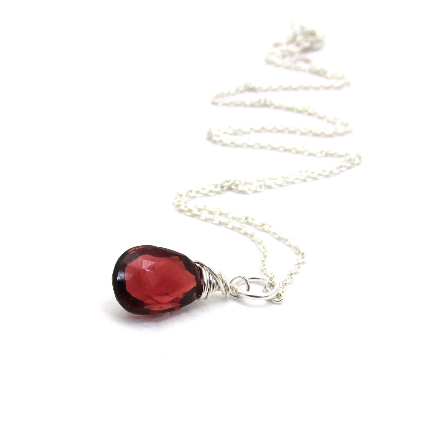 January Birthstone Necklace for Women Birthday Gifts Garnet