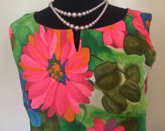 Vintage Hawaiian Dress- L