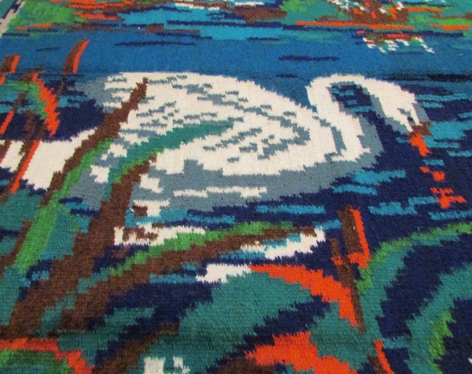 FREE SHIPPING. Bessarabian Kilim & area rugs. Tapis vintage moldave,Large rug,oushak rug,persian rug,morrocan rug,tapis boheme,overdyed rug