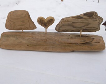 Beach Wedding Table Centerpiece - Tropical Wedding Decor - Wedding Gift - You personalize, Add names and dates - Driftwood sailboat