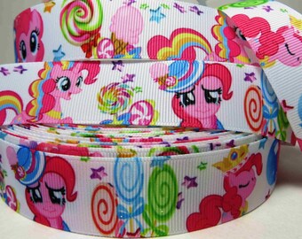 2.3.4.5 yards My Little Pony Printed Ribbon 1" ribbon Hair bow ribbon My Little Pony