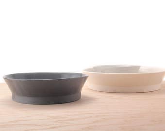 medium slip-cast porcelain nesting bowl